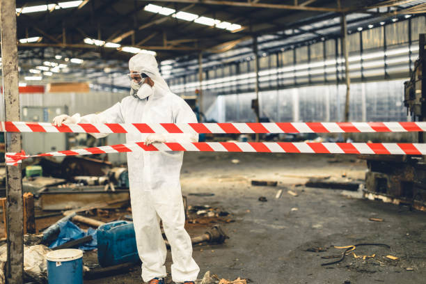 Professional Infectious Disease Decontamination technician working in Roseville, OH